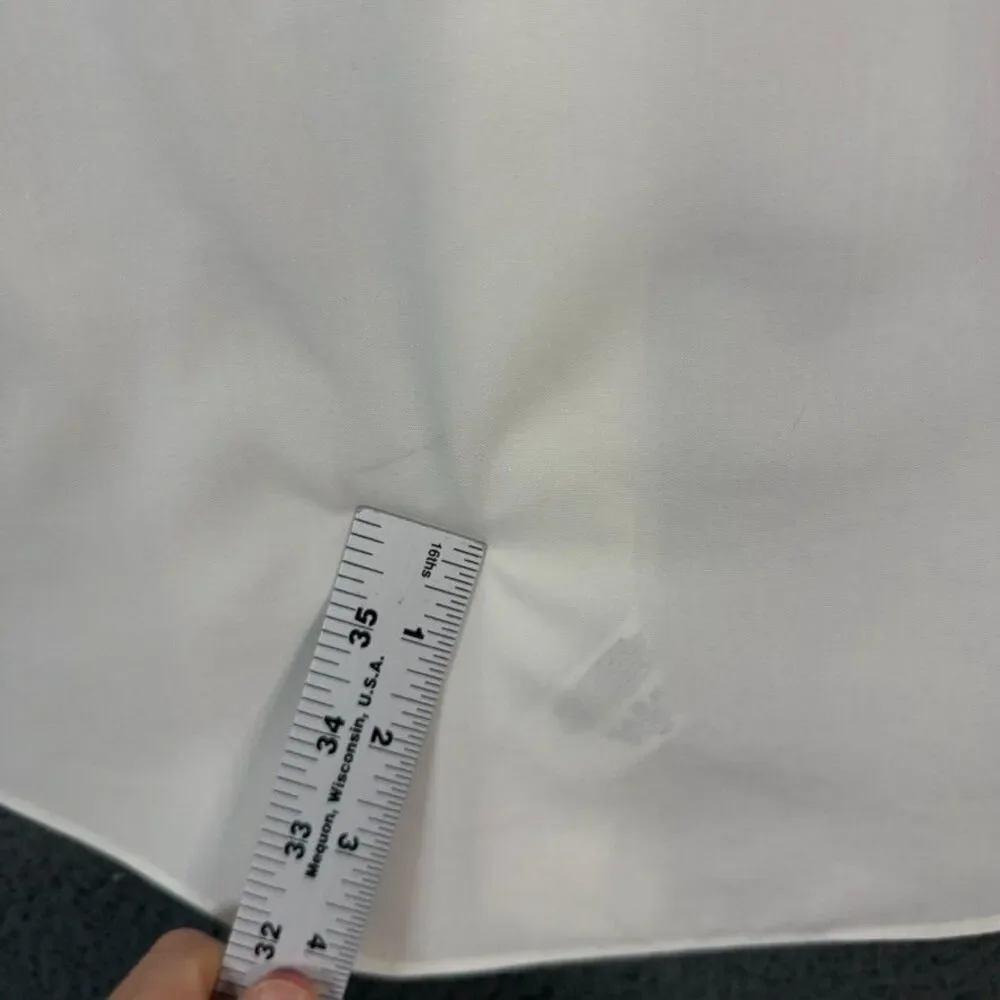 Brooks Brothers Dress Shirt Mens 15.5 35 White French Cuff Long Sleeve Formal
